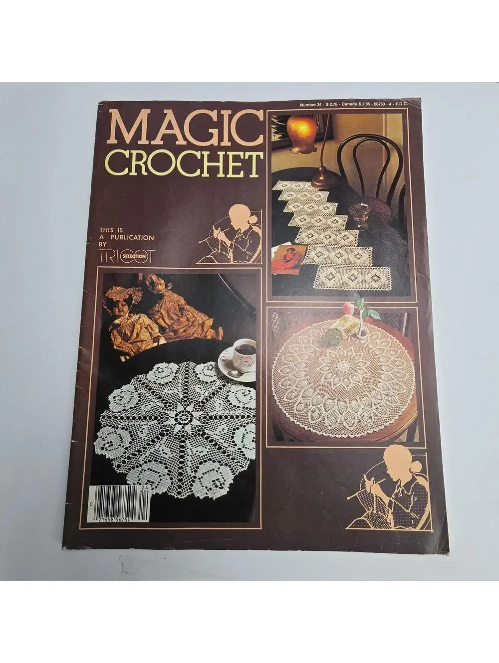 Vintage Lot of 9 Leisure Arts Leaflets Crochet Doilies Rugs Table Toppers